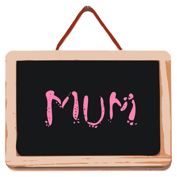 Small black board with word mum — Stock Photo, Image