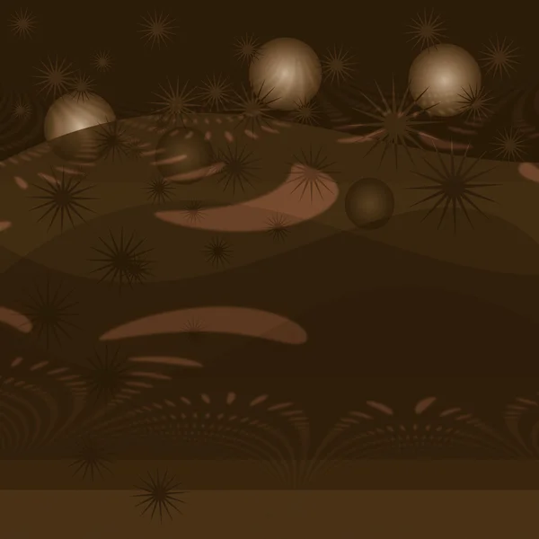 抽象青铜星泡背景 — 图库照片