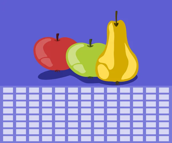 Расписание фруктов — стоковый вектор