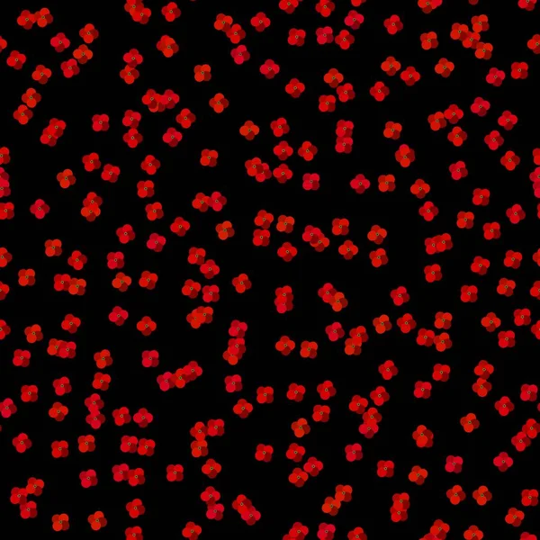 Abstraktes Unendliches Muster Mit Stilisierten Roten Mohnblumen — Stockfoto
