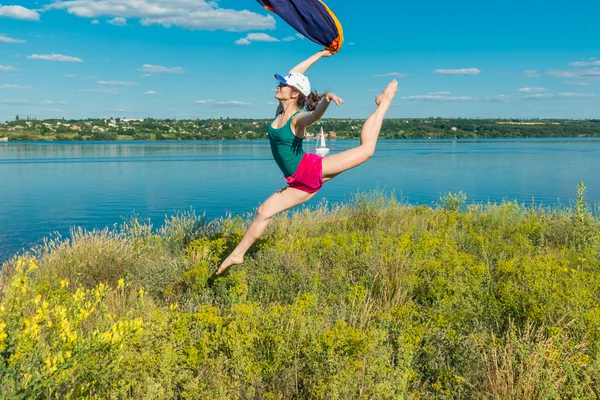 Bailarina. Dnepropetrovsk. Ucrania. 29.06.2014 — Foto de Stock