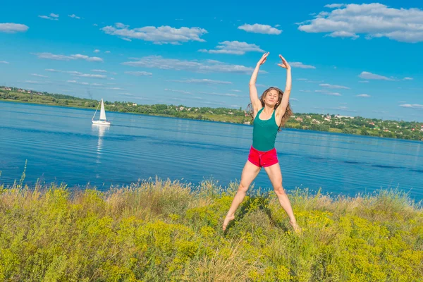 Bailarina. Dnepropetrovsk. Ucrania. 29.06.2014 — Foto de Stock