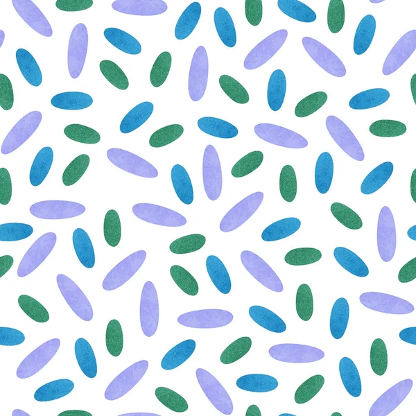 Простий Абстрактний Безшовний Візерунок Намальованими Рукою Акварельними Штрихами Зеленому Синьому — стокове фото