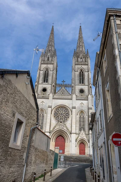 Widok Kościół Andre Niort Departamencie Deux Svres Zachodniej Francji — Zdjęcie stockowe
