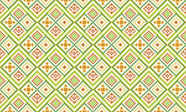 Soyut, pürüzsüz desen, mozaik arka plan. Kırmızı ve yeşil renkler.