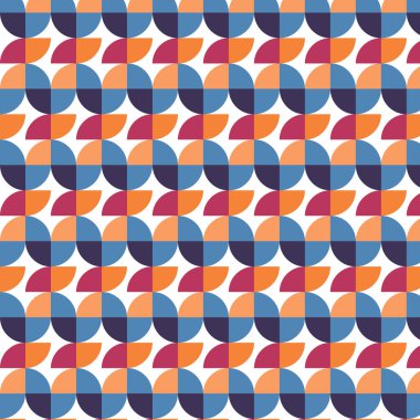Soyut geometrik arkaplan. Vektör geometrik kiremit deseni. 