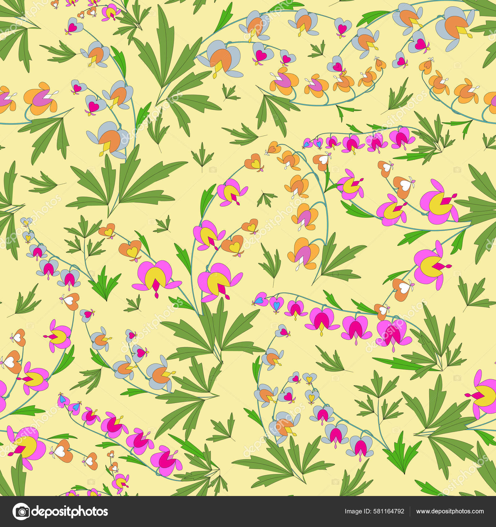 Dicentra Vector Art Stock Images Depositphotos