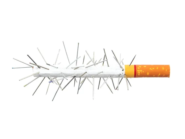 Rauchen tötet, Zigarette ist Gefahr. — Stockfoto
