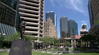 şehir merkezinde eğimli brisbane