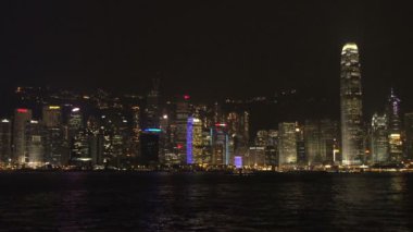 Hong kong akşam manzarası