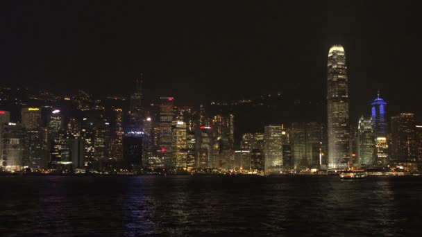 Hong kong skyline staden — Stockvideo