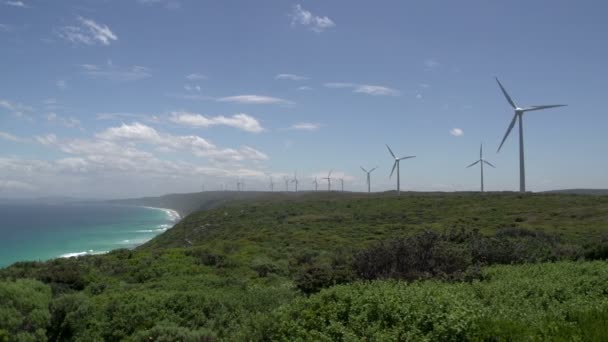 アルバニーで風力発電所 — ストック動画