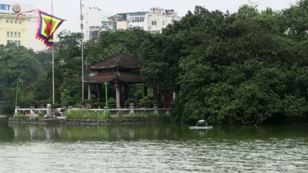 Hoan kiem-tótól Hanoiban — Stock videók