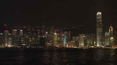 Hong kong akşam manzarası