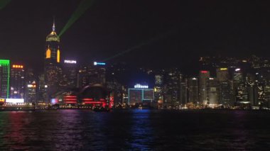 Hong kong akşam manzarası