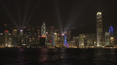Hong kong akşam manzarası