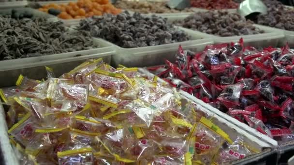 Candy in Chinatown Bangkok — Stock Video