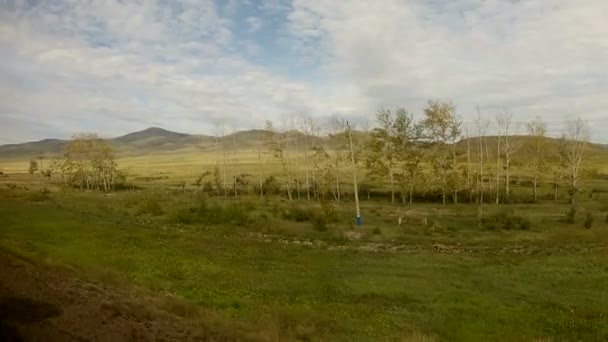 Ferrocarril Transiberiano — Vídeo de stock