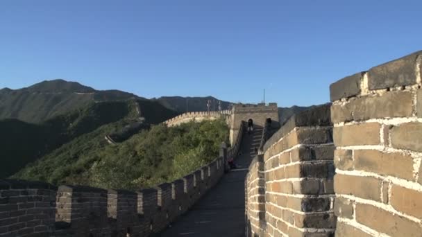 Pan de la Gran Muralla de China — Vídeos de Stock