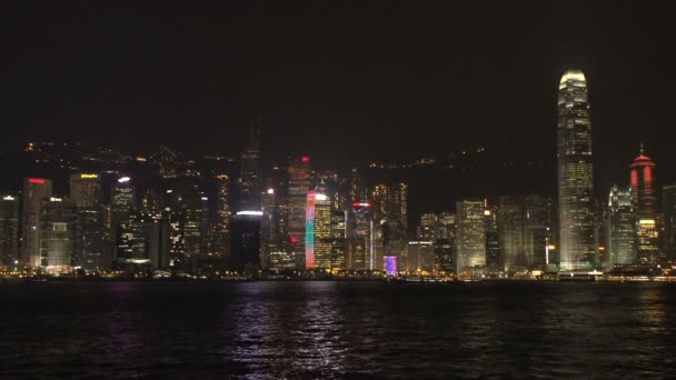 Hong kong skyline staden — Stockvideo