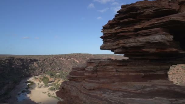 Kalbarri klif — Stockvideo