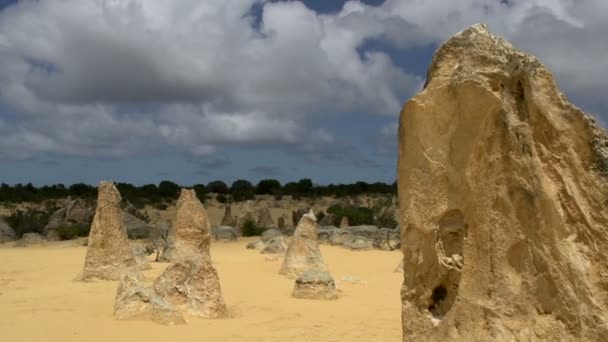 Os Pináculos, Parque Nacional de Nambung — Vídeo de Stock