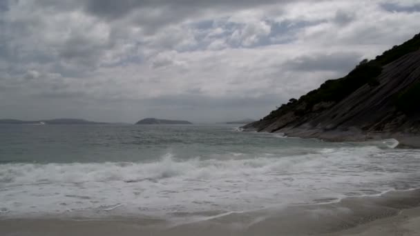 Παραλία στο torndirrup εθνικό πάρκο στο albany — Αρχείο Βίντεο