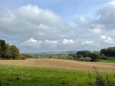 Farmland around the Vijlenerbosch in Limburg the Netherlands clipart