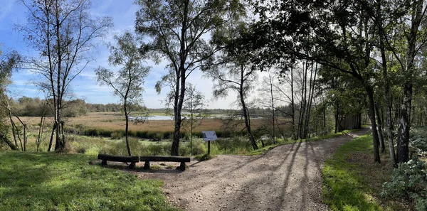 Panorama Aus Dem Naturschutzgebiet Zwillbrocker Venn Herbst — Stockfoto