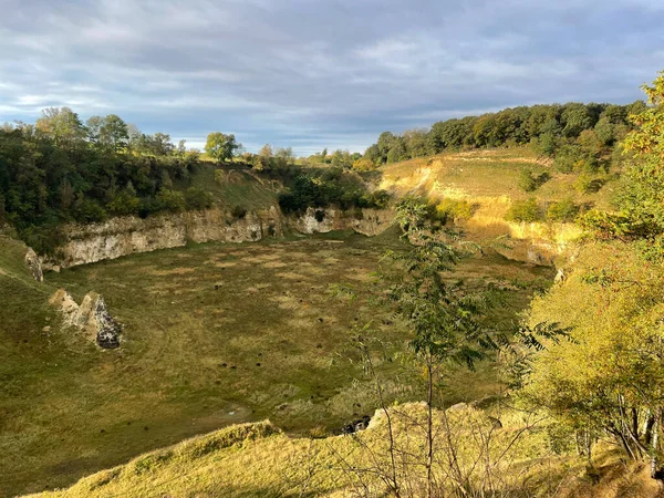 Valle Del Krijtlandpad Dellen Intorno Berg Terblijt Nel Limburgo Meridionale — Foto Stock