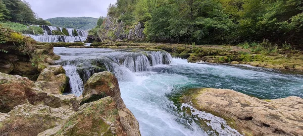 Waterfalls Una National Park Bosnia Herzegovina — Stock Fotó
