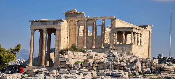 Parthenon Former Temple Athenian Acropolis Greece — Foto Stock