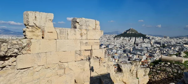 Città Atene Vista Dall Acropoli Atene Grecia — Foto Stock