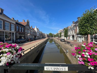  Canal in Bolsward Friesland the Netherlands