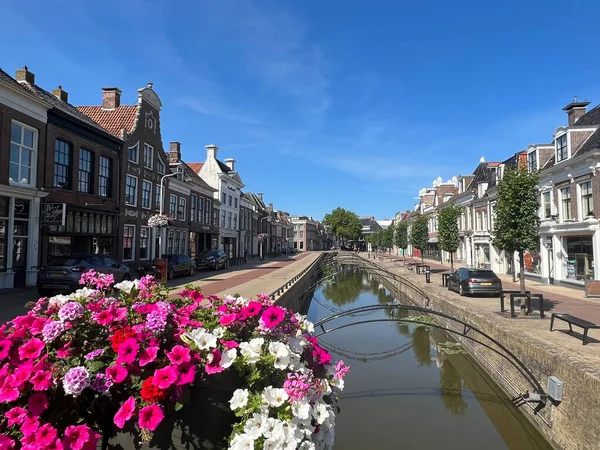 Kanaal Bolsward Friesland Nederland — Stockfoto