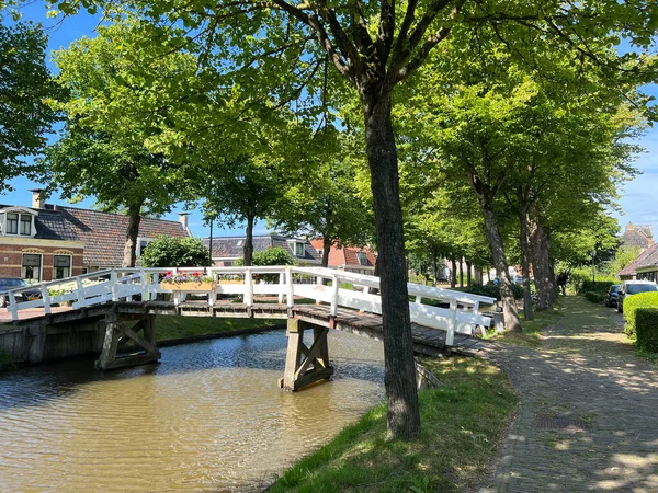 Bridge Canal Achlum Friesland Netherlands — Foto de Stock