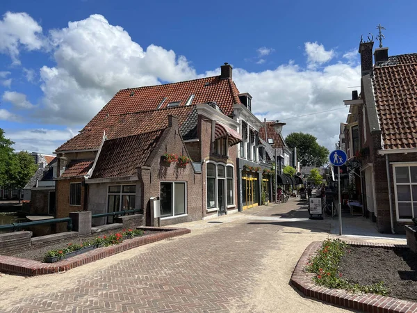 Street Old Town Franeker Friesland Netherlands — Stockfoto