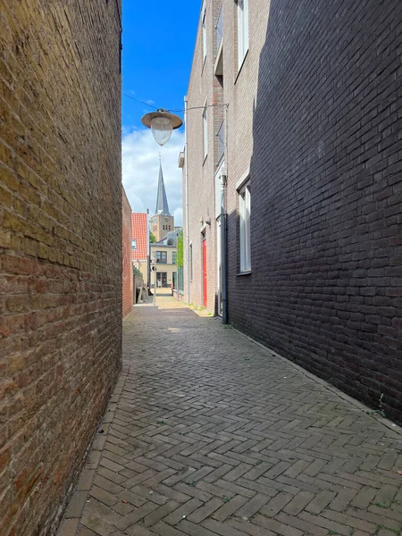 Alley Old Town Franeker Friesland Netherlands — Foto Stock