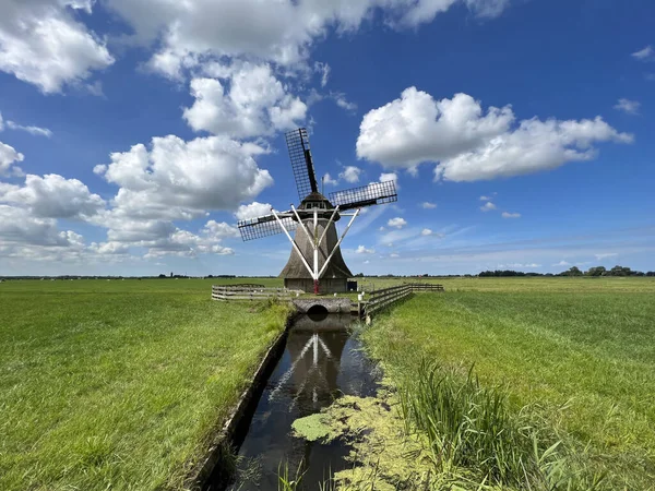 Smock Mill Rinsumageast Friesland Netherlands — Stock Photo, Image