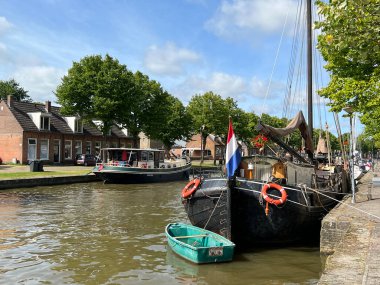 Franeker Friesland 'daki Kanal Hollanda
