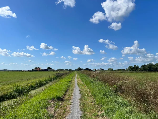 Kiesweg Rund Nij Beets Friesland Die Niederlande — Stockfoto