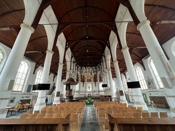 Всередині Церкви Мартіні Франьєрі Фрисланд Нідерланди — стокове фото