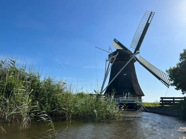 Windmill Lollum Friesland Netherlands — Stock Photo, Image