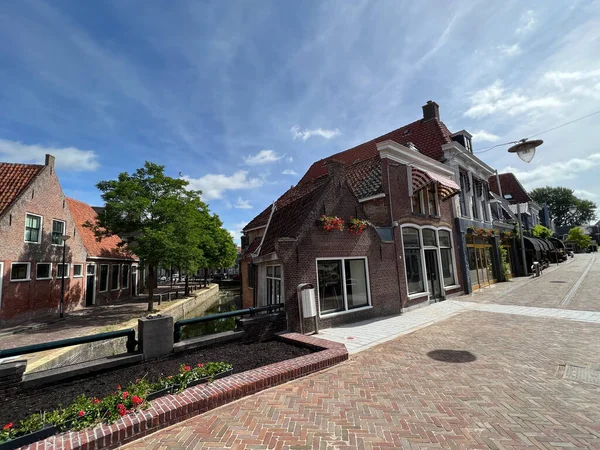 Wohnen Der Altstadt Von Franeker Friesland Niederlande — Stockfoto