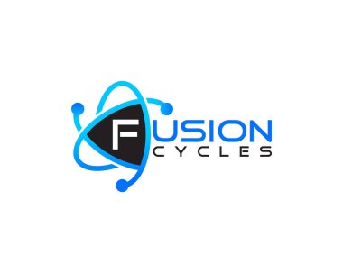 F harfi döngüsü logo kavramı