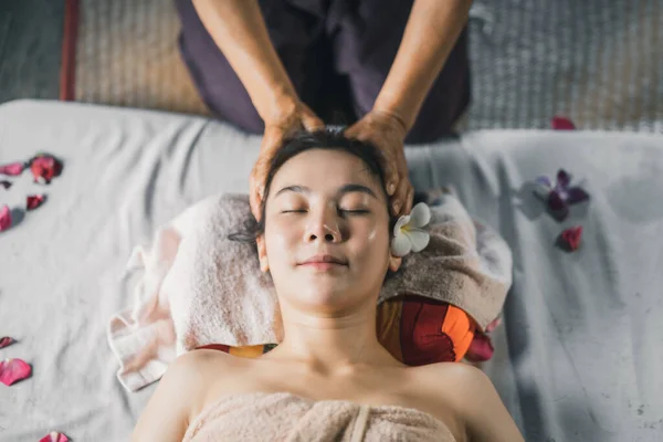 Massage Spa Relaxing Treatment Office Syndrome Traditional Thai Massage Style — Φωτογραφία Αρχείου