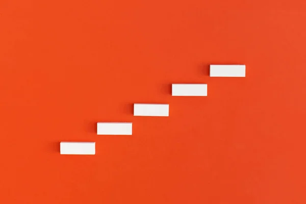 Trajetória Carreira Escada Para Processo Sucesso Crescimento Negócio Inspiração Conceito — Fotografia de Stock