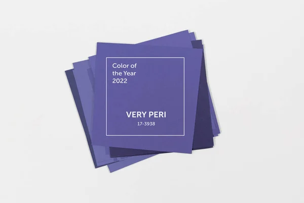 Las Muestras Color Con Color Del Año 2022 Muy Peri — Foto de Stock