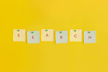 Sarı arkaplanda metin içeren yapışkan bir not