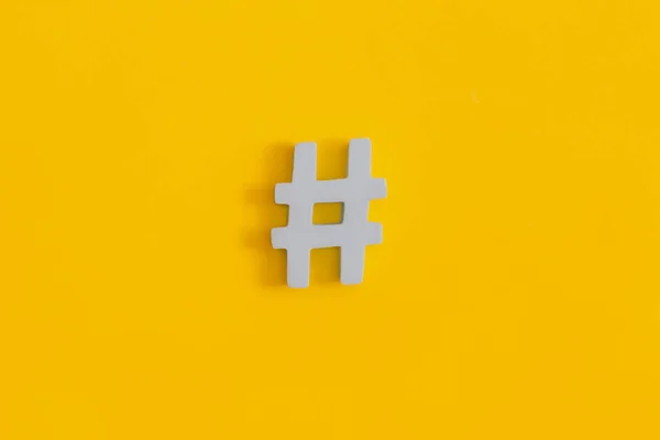 Hashtag Symbool Sociale Media Concept — Stockfoto
